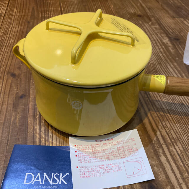 DANSK - dansk ダンスク 鍋 イエロー staub scopeの通販 by ゲン DANSK - dansk ダンスク 鍋 イエロー staub scopeの通販 by ゲン