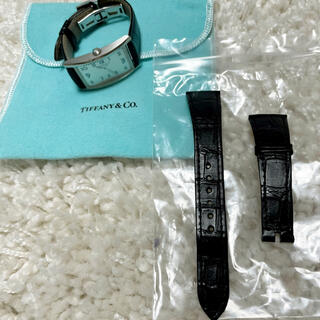 ティファニー(Tiffany & Co.)のティファニー★イーストウエスト腕時計　メンズサイズ　ベルト(その他)
