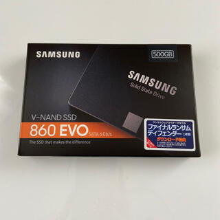 サムスン(SAMSUNG)の未開封・新品　SSD500GB SAMSUNG 860EVO(PCパーツ)