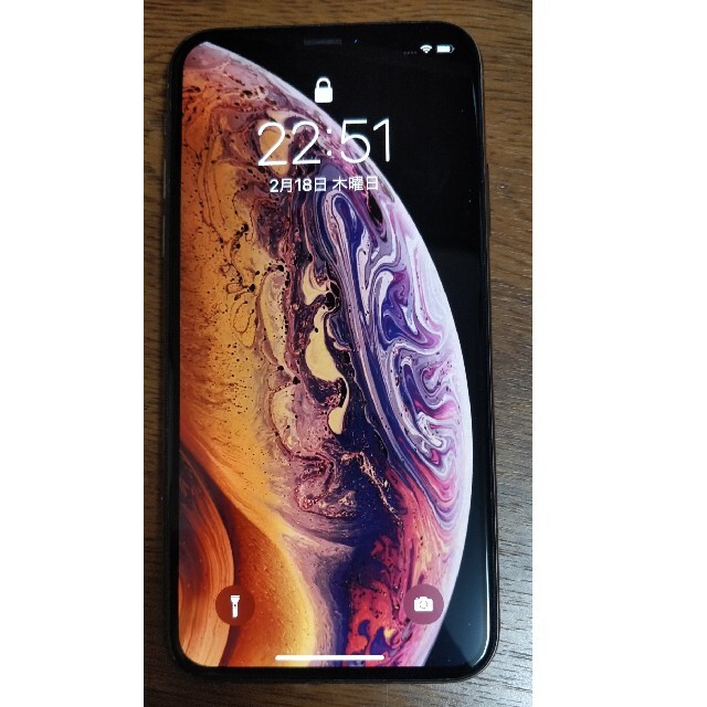 スマートフォン本体美品 iPhone Xs 64GB SIMフリー ゴールド