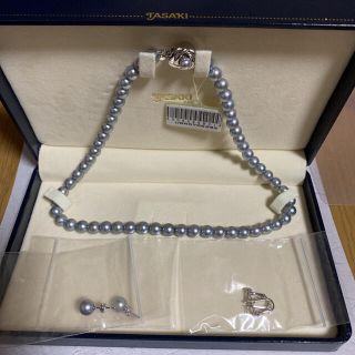 TASAKI - 田崎真珠あこやグレーパールネックレスセットの通販|ラクマ