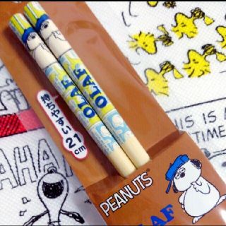 スヌーピー(SNOOPY)の新品未開封品◆ スヌーピー オラフ お箸 1膳 SNOOPY (キャラクターグッズ)