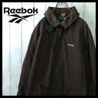 リーボック(Reebok)の【レア】Reebokコットンジャケット リーボック ブラック 古着 スポーツ (ブルゾン)