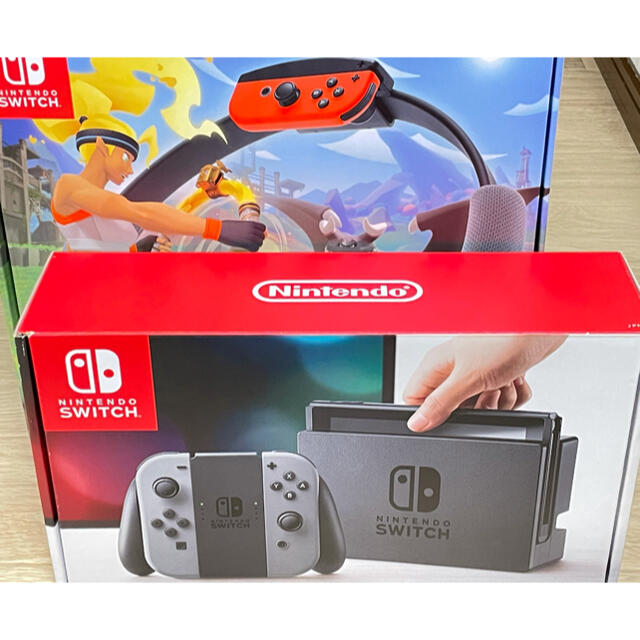 ゲームソフト/ゲーム機本体Nintendo switch 完品 + 新品 リングフィットアドベンチャー