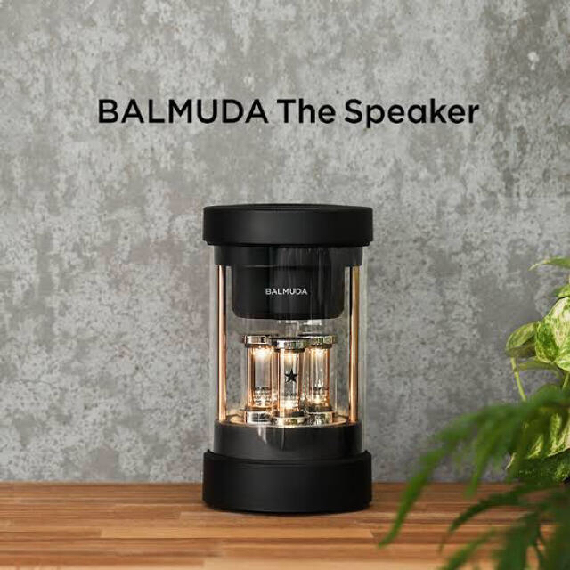 BALMUDA(バルミューダ)のBALMUDA The Speakerワイヤレススピーカー M01A-BK スマホ/家電/カメラのオーディオ機器(スピーカー)の商品写真