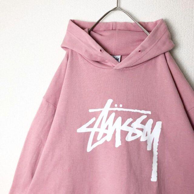 STUSSY(ステューシー)の古着 ステューシー パーカー でかろご レディースのトップス(パーカー)の商品写真