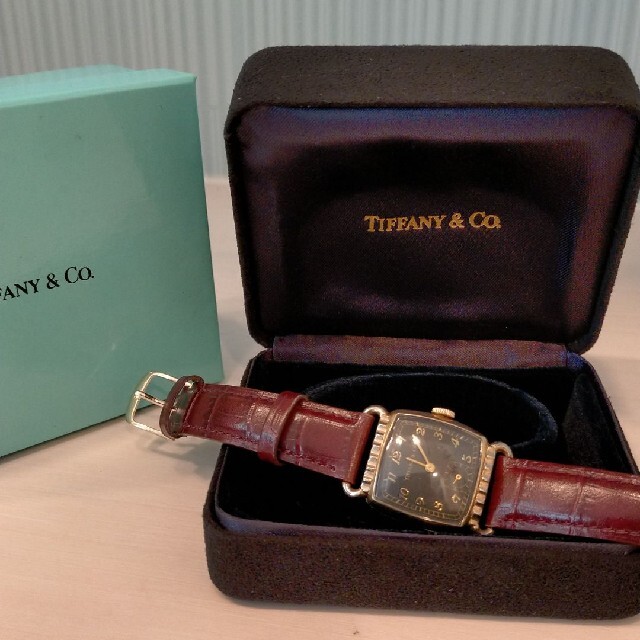専門店ティファニー ブローバ コラボ アンティーク腕時計 ヴィンテージ アールデコ