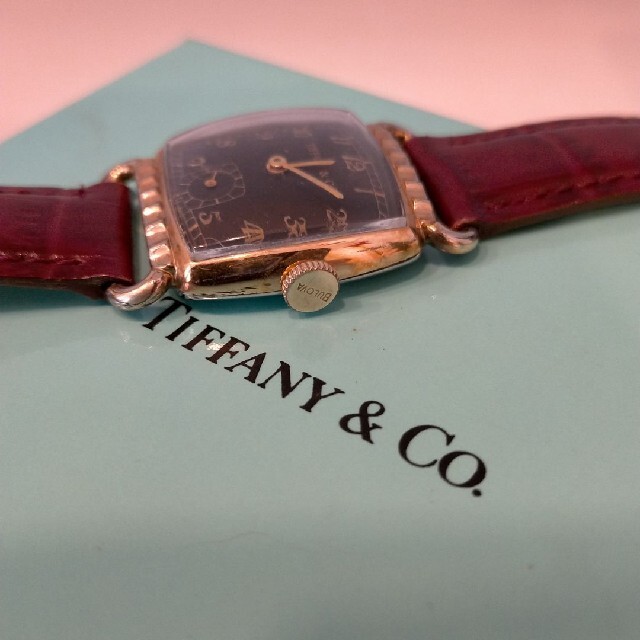 Tiffany & Co.(ティファニー)のティファニー ブローバ コラボ アンティーク腕時計 ヴィンテージ アールデコ メンズの時計(腕時計(アナログ))の商品写真