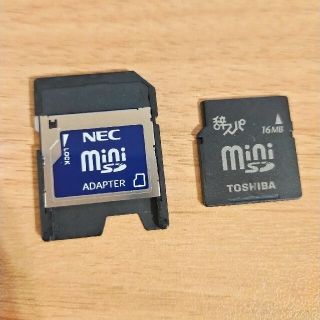 mini ＳＤカード 16MB /アダプター　動作品(PC周辺機器)