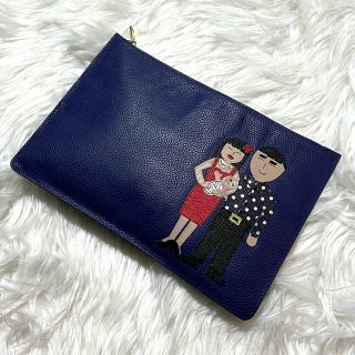 ドルチェアンドガッバーナ(DOLCE&GABBANA)の 本物 カタログ記載 ドルチェ&ガッバーナ  ファミリア レザークラッチバッグ(クラッチバッグ)