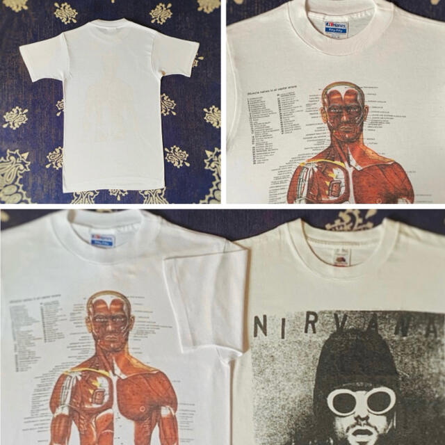 Hanes(ヘインズ)の80's HANES 解剖 Tシャツ ビンテージ NIRVANA カートコバーン メンズのトップス(Tシャツ/カットソー(半袖/袖なし))の商品写真