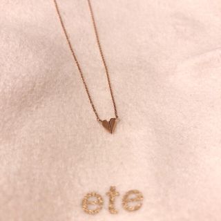 エテ(ete)のete ハート　ネックレス(ネックレス)