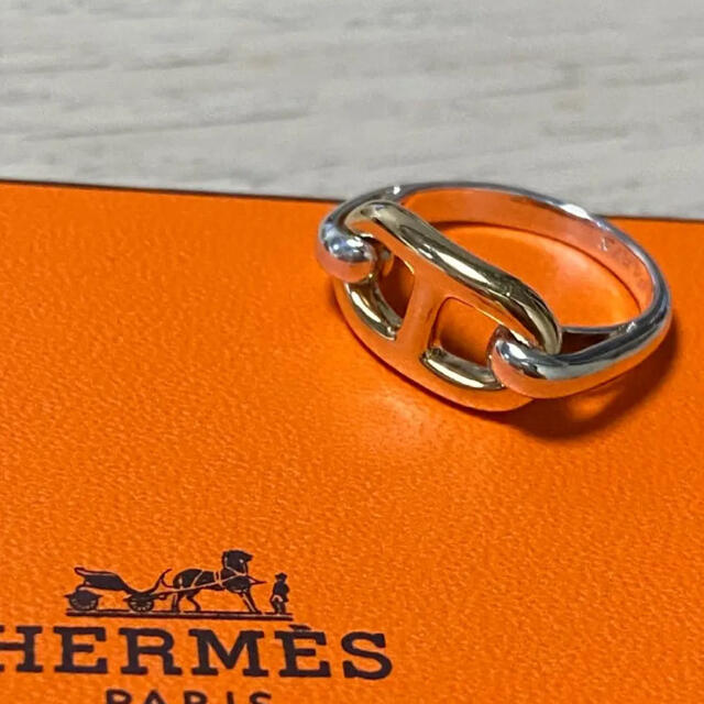 Hermes(エルメス)の新品仕上げ エルメス アンシェネ シェーヌダンクル リング 指輪 コンビ メンズのアクセサリー(リング(指輪))の商品写真