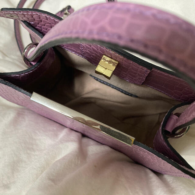 BARNEYS NEW YORK(バーニーズニューヨーク)の【ジャンニキャリーニ】2way ミニバック　ピンク　パープル レディースのバッグ(ハンドバッグ)の商品写真