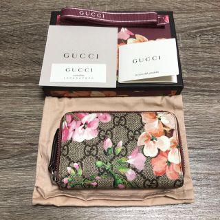 グッチ(Gucci)の美品　グッチ　GUCCI ブルームス　コインケース　小銭入れ　花柄(コインケース)