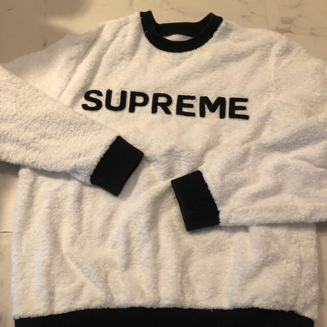 Supreme Terry Crewneck  17SS white S