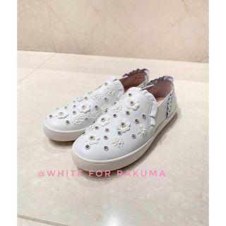 新品 Kate Spade 入手困難 ブライダル 立体お花モチーフスリッポン