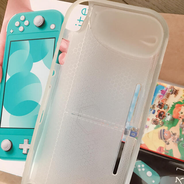 Nintendo Switch(ニンテンドースイッチ)のNintendo Switch Lite ブルー (中古) エンタメ/ホビーのゲームソフト/ゲーム機本体(携帯用ゲーム機本体)の商品写真