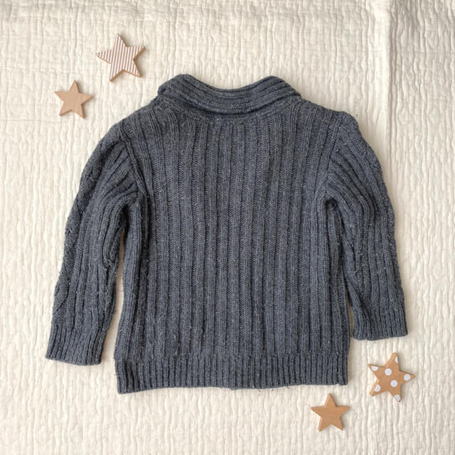 H&M(エイチアンドエム)のH&M ニットカーディガン 90 キッズ/ベビー/マタニティのキッズ服男の子用(90cm~)(カーディガン)の商品写真