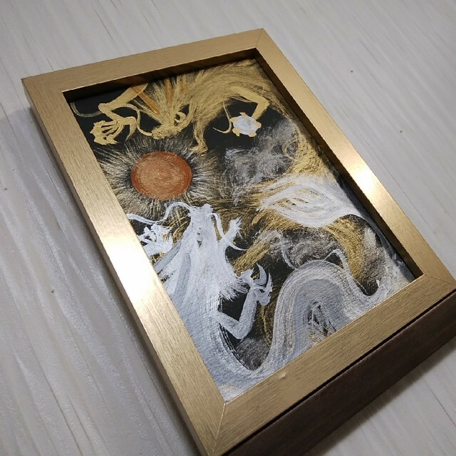 風水開運絵画*来光金昇龍銀乱舞龍 金運財運 勝負 仕事運 日の出 風水開運絵画*来光金昇龍銀乱舞龍 金運財運 勝負 仕事運 日の出