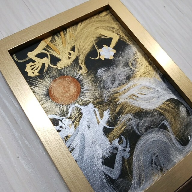 風水開運絵画*来光金昇龍銀乱舞龍 金運財運 勝負 仕事運 日の出 風水開運絵画*来光金昇龍銀乱舞龍 金運財運 勝負 仕事運 日の出