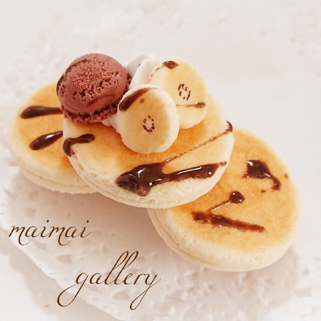 チョコアイスパンケーキ♡バレッタ ハンドメイド | フリマアプリ ラクマ