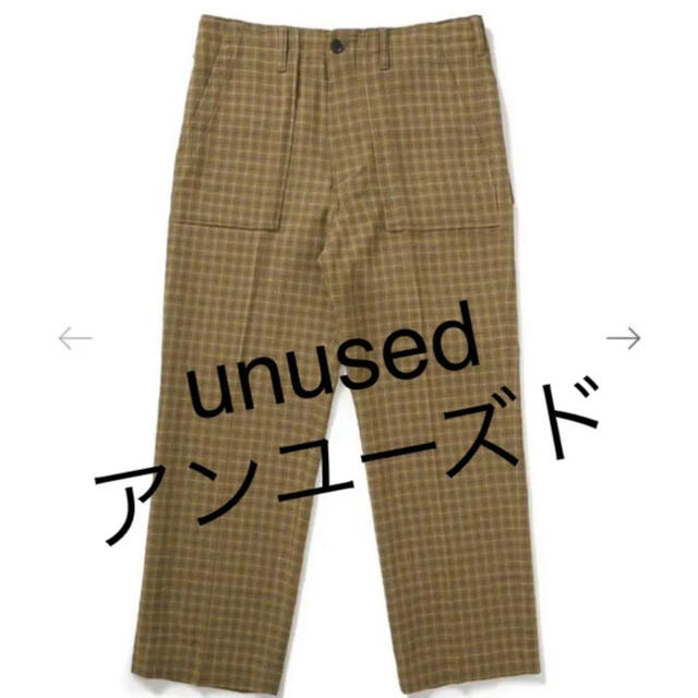 unused UNUSED アンユーズド チェックパンツ - スラックス