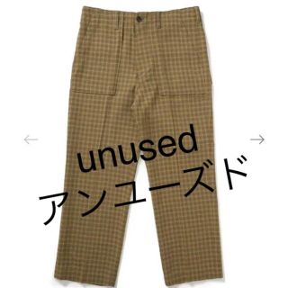 UNUSED - unused UNUSED アンユーズド チェックパンツの通販 by