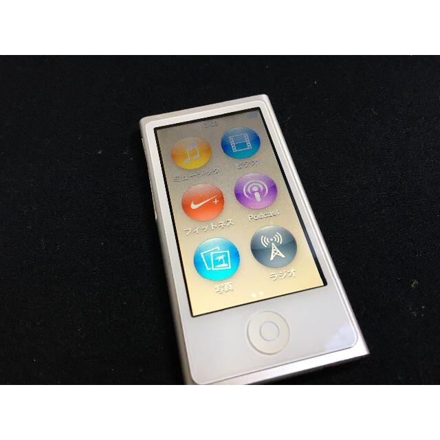 Apple(アップル)のApple iPod nano 第7世代 16GB シルバー スマホ/家電/カメラのオーディオ機器(ポータブルプレーヤー)の商品写真