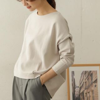 アーバンリサーチドアーズ(URBAN RESEARCH DOORS)の新品☆アーバンリサーチドアーズ　バックタックプルオーバー☆アイボリー(Tシャツ(長袖/七分))