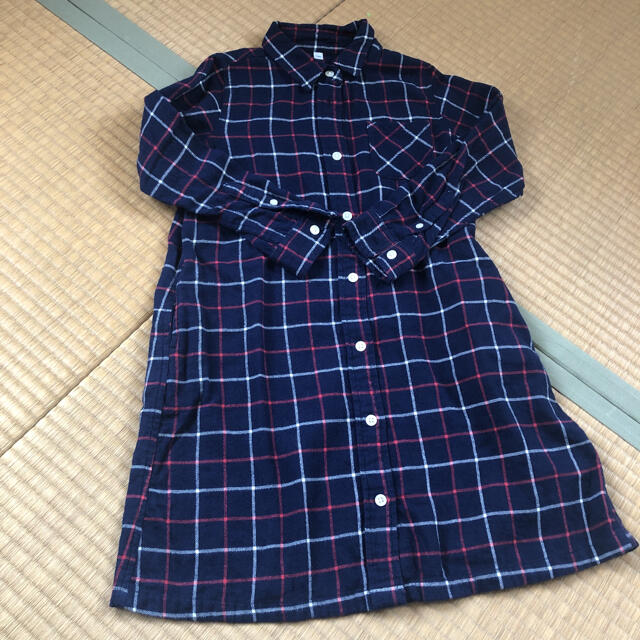 MUJI (無印良品)(ムジルシリョウヒン)の無印♡ワンピース130 キッズ/ベビー/マタニティのキッズ服女の子用(90cm~)(ワンピース)の商品写真