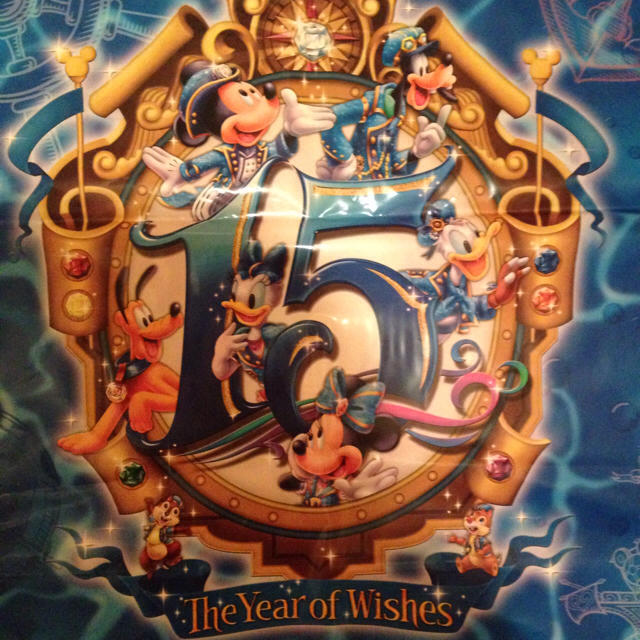 Disney(ディズニー)のディズニーシー15周年ショップ袋 エンタメ/ホビーのおもちゃ/ぬいぐるみ(キャラクターグッズ)の商品写真