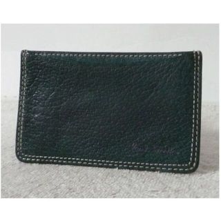 ポール・スミス　名刺入れ　新品未使用　ダークグリーン Paul Smith（名刺入れ/定期入れ ・ グリーン・カーキ/緑色系）の