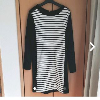 プチバトー(PETIT BATEAU)のプチバトー　ボーダーワンピース(ひざ丈ワンピース)