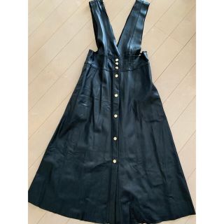 ザラ(ZARA)のZARAフェイクレザーワンピース(ひざ丈ワンピース)