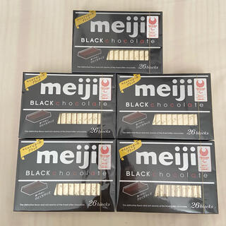 メイジ(明治)の明治meiji ブラックチョコレート26枚×5箱(菓子/デザート)