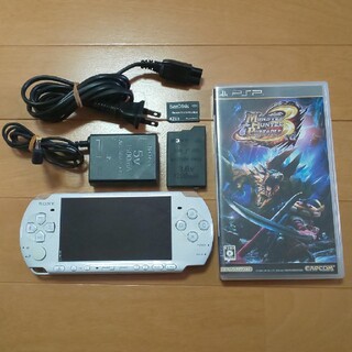 プレイステーションポータブル(PlayStation Portable)の（管02）PSP-3000（白）すぐ遊べるセット(携帯用ゲーム機本体)