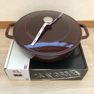 ストウブ(STAUB)の値下済【246】ストウブ  ブレイザーソテーパン 28cmマジョリカレッド(鍋/フライパン)