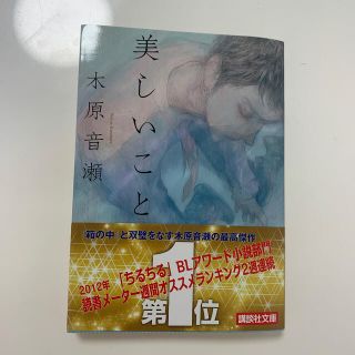 コウダンシャ(講談社)の美しいこと 木原音瀬(文学/小説)