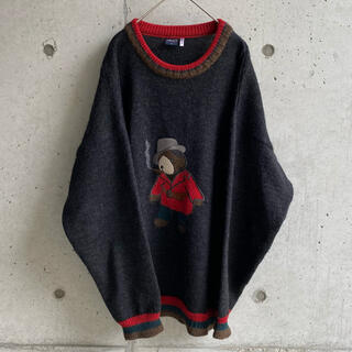 ラルフローレン(Ralph Lauren)の専用 古着 GANT イタリア製 ベアー ニット セーター 熊 クマ(ニット/セーター)