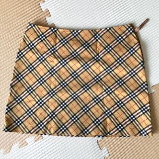 バーバリーブルーレーベル(BURBERRY BLUE LABEL)の美品　バーバリーブルーレーベル台形スカート38(ミニスカート)