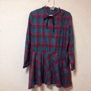 ハンジロー(HANJIRO)のチェック柄ワンピース(ミニワンピース)