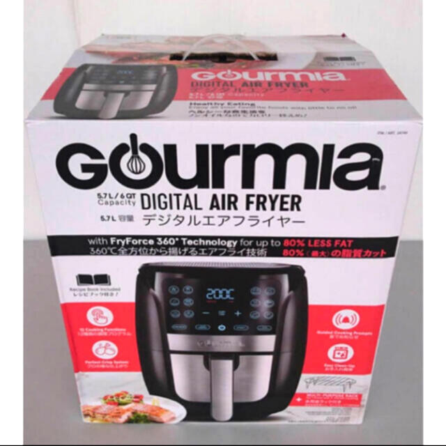 Gourmia デジタルエアフライヤー DIGITAL AIR FRYER