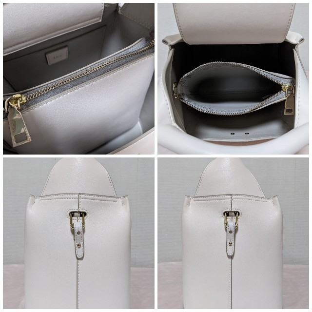 【tov】ホワイト　ポシェット付ハンドバッグ レディースのバッグ(ハンドバッグ)の商品写真