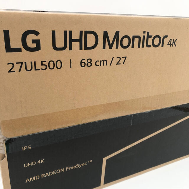 LG Electronics(エルジーエレクトロニクス)の【美品】LG 4K モニター 27インチ 27UL500 スマホ/家電/カメラのPC/タブレット(ディスプレイ)の商品写真