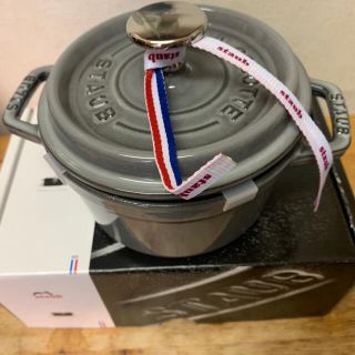 ストウブ(STAUB)のお値下げ　STAUB ストウブピコココットラウンド14 グレー(鍋/フライパン)