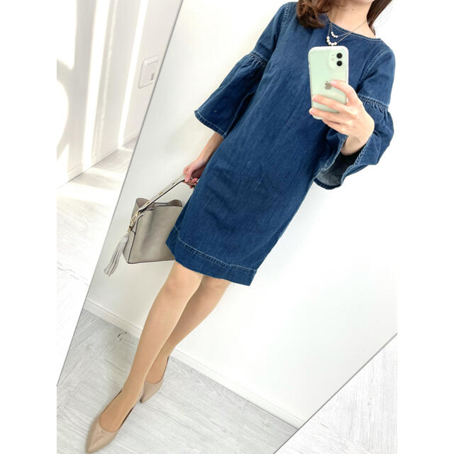 美品✨】定価30,000円❤️ラルフローレン✨サイズ0(M相当)デニムワンピ-