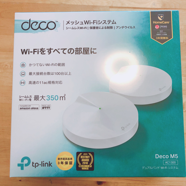 PC周辺機器メッシュWi-Fi”TP -Link WiFiルーター 2セット