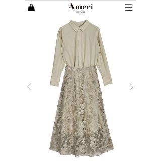 アメリヴィンテージ(Ameri VINTAGE)のameri vintage LACE LAYERED SHIRT DRESS(ロングワンピース/マキシワンピース)