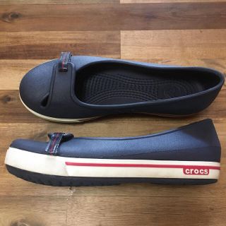 クロックス(crocs)のクロックス W6ラバーフラットシューズ(スリッポン/モカシン)